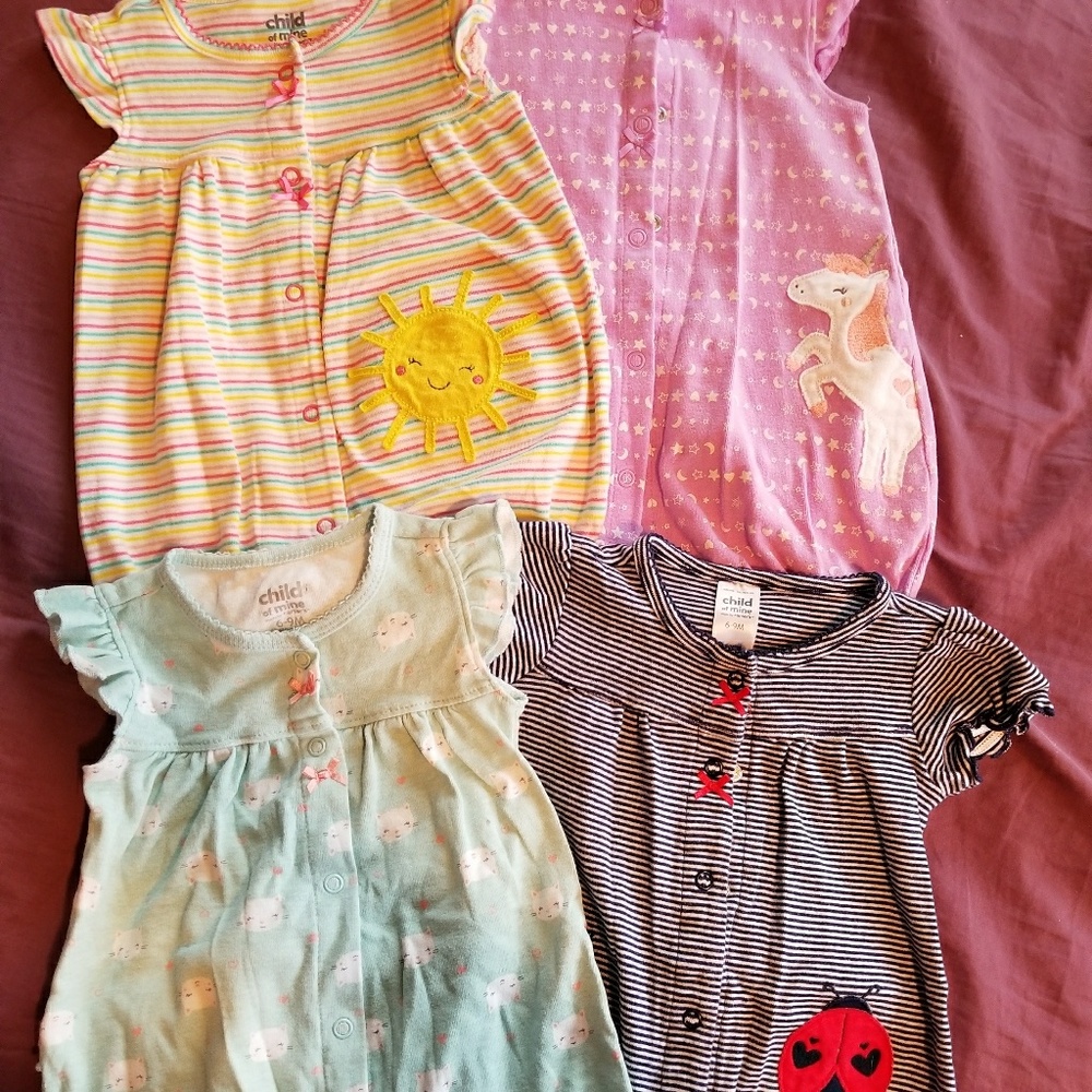 🍍Set of 4 summer rompers